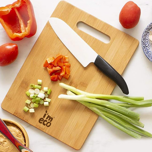 Bamboo Chopping Board - Eco-Friendly, Durable & Knife-Friendly | Ideal for Kitchen Prep